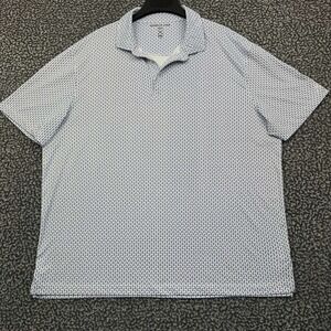 Kenneth Cole Golf Polo Shirt Men XXL White Purple Toucan Graphic Print 2XL